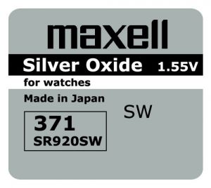 bateria srebrowa mini Maxell 371 / 370 / SR 920