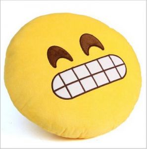 Poduszka Dekoracyjna  Emotki Emoji - wyszczerzony