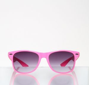 Okulary Wayfarer ciemne różowe