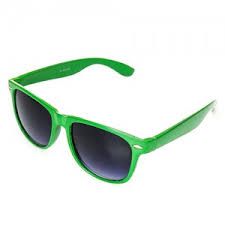 Okulary Wayfarer ciemne zielone
