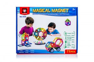 Kolorowe klocki magnetyczne MAGICAL MAGNET 71SZT